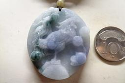 天然翡翠A貨春彩翡翠紫羅蘭翡翠平安扣吊墜掛件男女款 大尺寸平安扣吊墜尺寸27-5.8附送精 歷史價格詳細信息