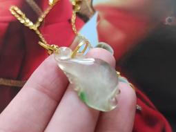 玻璃種飄花翡翠蝦小提溜立體雕工很精美揭陽工加了18k金扣頭小提溜可以 翡翠 飾品 收藏【二手】【微淵古董】-3529 歷史價格詳細信息