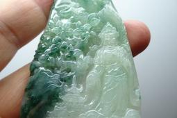 天然a貨翡翠墨翠山水牌 富貴山居圖 玉石吊墜掛件玉佩男士項鍊男女款玉佩 大氣漂亮上檔次 由 歷史價格詳細信息