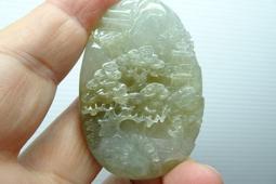 冰潤翡翠葫蘆吊墜  裸石無裂紋冰潤起膠  整體尺寸32mm-15.5mm-7m 翡翠 飾品 收藏【二手】【微淵古董】-3894 歷史價格詳細信息