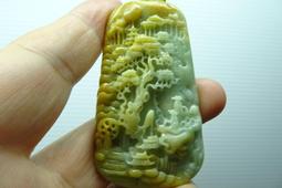 緬甸A貨...天然翡翠 ...三彩..黃翡帶紫羅蘭...金雞獨立 歷史價格詳細信息