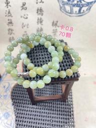 翡翠天然a貨黃翡玉鍊玉珠老坑種水潤精雕帶證053 歷史價格詳細信息