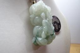 【附證書】翡翠A貨飄花狐狸狐仙 歷史價格詳細信息