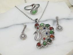 《精品百貨》天然冰彩玉髓平安叩925鍊~重量：17.4g 歷史價格詳細信息