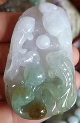 正品緬甸翡翠A貨淡綠立體松鼠吊墜男女款掛件保真送證 歷史價格詳細信息