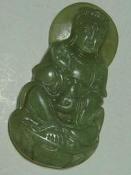 和田玉觀音吊墜圓形玉牌項鍊掛件 支持驗貨 附送證書 一件 歷史價格詳細信息