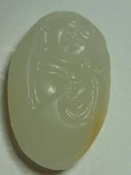 天然和田白玉橢圓型吊墜掛件S925銀鑲嵌南紅銀扣頭女士復古項鍊 歷史價格詳細信息