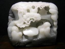 清代 和闐羊脂白玉 橢圓形素身帽正 歷史價格詳細信息