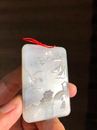 和闐玉青花牌子，紅色的是紅瑪瑙珠，全品無傷裂，料子包和闐玉，支持全國任何一個有資質的珠寶玉 歷史價格詳細信息