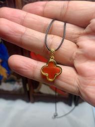 瑪瑙四葉草手鍊女純銀ins春季森系韓版手鐲閨蜜簡約冷淡手飾-鴻運飾品 歷史價格詳細信息