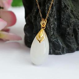 s925天然青玉萌牛吊墜銀鍍金和田玉石生肖牛本命年項鏈銀配~滿200元發貨 歷史價格詳細信息