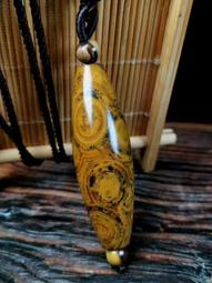 天然原礦九頁巖蒙天珠筒珠掛件天眼鎖骨鏈男女款掛件，尺寸41*5007 歷史價格詳細信息