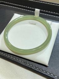 天然和田玉55.8圈口冰種白玉白月光圓條手鐲 55.8*8.2*8.3 送證書 料子冰潤 翡翠 手鐲 收藏【二手】【大唐盛世】-819 歷史價格詳細信息