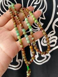 翡翠黃加綠加紅翡老翠圓珠 尺寸12.5 無紋裂 包A 翡翠 古董 古玩 二手【古董世家】-7639 歷史價格詳細信息