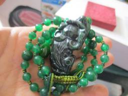 緬甸墨翠玉雕貔貅項鍊(12916) 價格比較,價格查詢,歷史價格詳細信息