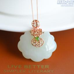 如意平安鎖s925純銀白玉髓項飾復古輕奢感項鍊女小眾簡約百搭 歷史價格詳細信息