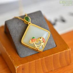 天然和田玉白玉葫蘆18K耳線耳墜玫瑰金菠菜綠蛋面耳飾耳勾招財特艾超夯 精品 歷史價格詳細信息