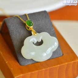 天然和田白玉碧玉南天門吊墜掛件毛衣鏈S925通體銀烤藍古法~滿200元發貨 歷史價格詳細信息