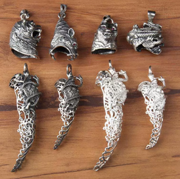 純銀鑲嵌小吊墜，長度15.7mm，寬度7.6mm，元，編號1 歷史價格詳細信息