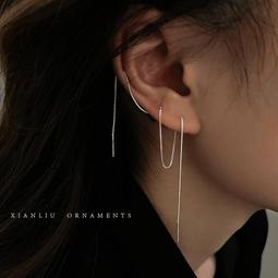 純銀耳釘女2023新款爆款流蘇耳環長版925銀針小眾設計感花朵耳飾 歷史價格詳細信息