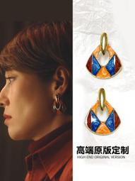 飾品琺瑯彩釉閃耀紅愛心立體桃心形甜美氣質耳環耳飾 歷史價格詳細信息