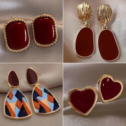 法式復古耳釘女2023年秋冬爆款小眾高級感耳環網紅氣質百搭耳飾 歷史價格詳細信息