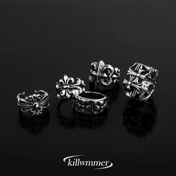 朋克風戒指男潮ins不掉色高版本CH十字架永恆指環女鈦鋼潮流飾品 時尚 百搭 熱銷-鴻運飾品 歷史價格詳細信息