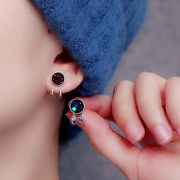 純銀耳釘男潮單只高級感小眾氣質歐美嘻哈男生耳環潮流個性男款 歷史價格詳細信息