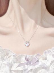 四葉草項鏈女純銀輕奢小眾2023新款爆和田玉吊墜耶誕節禮物送女友。 歷史價格詳細信息