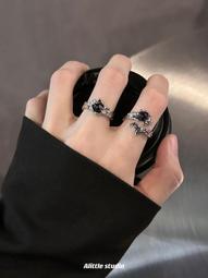 戒指暗黑風朋克十字架開口戒指男復古做舊y2k對戒輕奢小眾高級感尾戒 歷史價格詳細信息