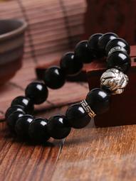 黑曜石貔貅鑰匙扣掛飾車鑰匙鍊汽車掛件吊墜創意飾品刻字高檔男士 歷史價格詳細信息