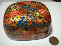 印度進口 天然礦物粉手繪首飾黃金寶石 手工實木製鑲嵌白玉大理石首飾盒 珠寶盒  裝項鍊耳環戒指收納盒 歷史價格詳細信息