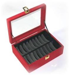 透明蓋純手工絨毛40位手鐲箱~特製款~(黑色)/展示盤/托盤/首飾盒/珠寶箱/展示盒 歷史價格詳細信息