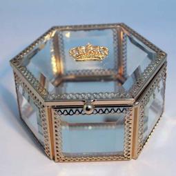 皇冠首飾收納盒 高檔首飾盒 項鏈耳環戒指收納盒 大容量輕奢耳飾品展示架 飾品架 抗氧化 防塵收納箱收納櫃XH30 歷史價格詳細信息