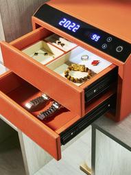 輕奢皮質桌面化妝品收納盒玄關桌面收納筐鑰匙遙控器高級感收納籃 SN1212 歷史價格詳細信息