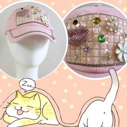 【M商店】亮麗黃色造型手工貼鑽 BLING BLING 韓風牛仔 棒球帽 遮陽帽 潮帽 ~2色可選，另有少女粉色 歷史價格詳細信息