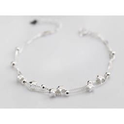 925純銀 腳鍊 轉運珠腳鏈-磨砂圓珠串珠女飾品73zf17[獨家進口][米蘭精品] 歷史價格詳細信息