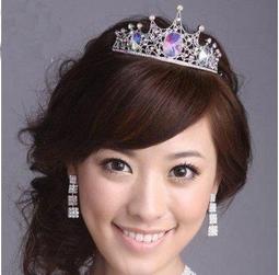 新娘頭飾公主造型蝴蝶結皇冠超美甜美氣質婚紗禮菔造型結婚發飾品 歷史價格詳細信息