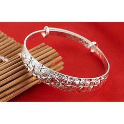 現貨-精緻銀白K手鐲.開口可調整大小.結婚.生日.節日送禮 歷史價格詳細信息