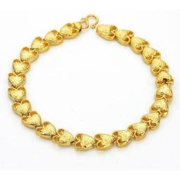 (鍍24K沙金.防過敏)愛心婁空精美手鐲.結婚.訂婚.節日送禮.生日送禮.市價上千.399元薄利多銷買到賺到 歷史價格詳細信息