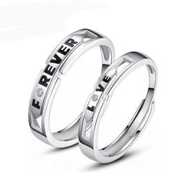 情侶戒指戒指love廠商直銷卡傢環鑲鉆時尚情侶對戒飾品批發歐美風格 歷史價格詳細信息