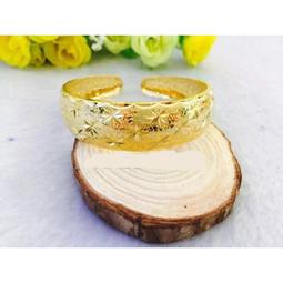 現貨-(鍍18K.24K沙金.防過敏)女款龍鳳（福字）手鐲.開口可調整手鐲~結婚.情人節.生日送禮 歷史價格詳細信息