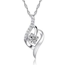 現貨-S925正品純銀項鍊.真鑽戒.仿真鑽戒.女款韓版女士項鍊.結婚.情人節.母親節.生日禮物 歷史價格詳細信息