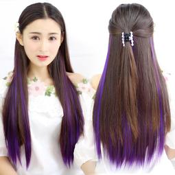 ????現貨????一片式五卡直髮挑染接髮片甜美自然長直髮隱形無痕接髮片女生假髮片 歷史價格詳細信息