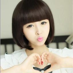 ????現貨???? 女生假髮短髮直髮學生bobo頭假髮韓國修臉假髮套齊劉海假髮送髮網 歷史價格詳細信息