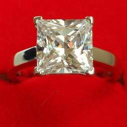 925銀鍍金高碳鑽天然綠玉髓陽綠重工T方鑽豪鑲閃鑽日常輕奢戒指 歷史價格詳細信息