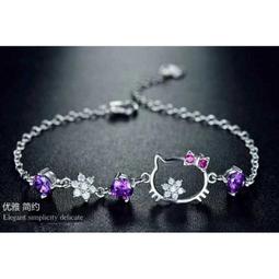現貨 速寄 韓版 天然芙蓉石 粉水晶 貓咪吊墜 女款 鎖骨項鍊 S925銀鍍玫瑰金 歷史價格詳細信息