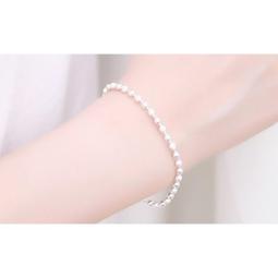 s925純銀清新簡約亮面磨砂珠珠手鍊手鏈 價格比較,價格查詢,歷史價格詳細信息