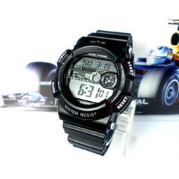 O.T.S 運動雙顯錶 電子錶 時間/鬧鐘/碼錶/冷光 防水10M【贈盒】 ☆匠子工坊☆【K0059】 歷史價格詳細信息