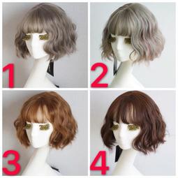 在台發貨????現貨????空氣劉海內扣短髮韓國明星同款空氣劉海梨花頭甜美可愛流行香芋紫色假髮女生假髮整頂假髮套 歷史價格詳細信息